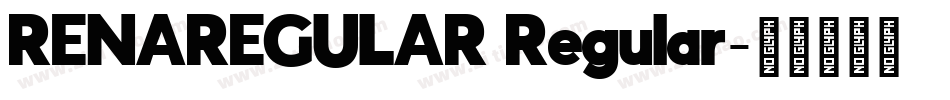 RENAREGULAR Regular字体转换